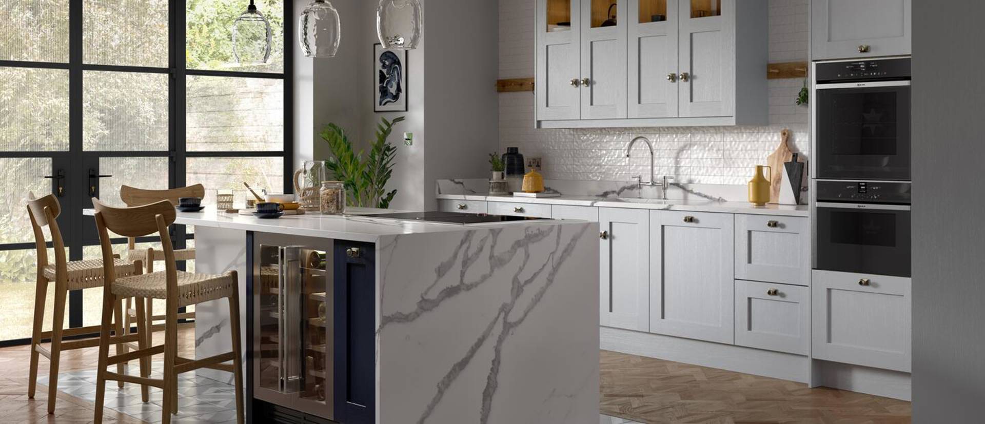 Pws Inkwell Blue & Inkwell Shaker Kitchens | Inkwell Kitchen Cabinets